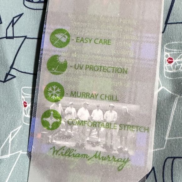 William Murray Scotch Blend Button Down Shirt Carolina Blue Scottie Size XL NWT - Picture 6 of 14